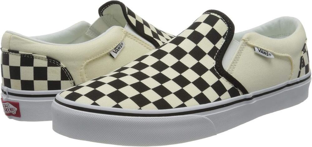 Vans Classic Slip-On Women’s Sneaker Checkerboard Black White Size 7